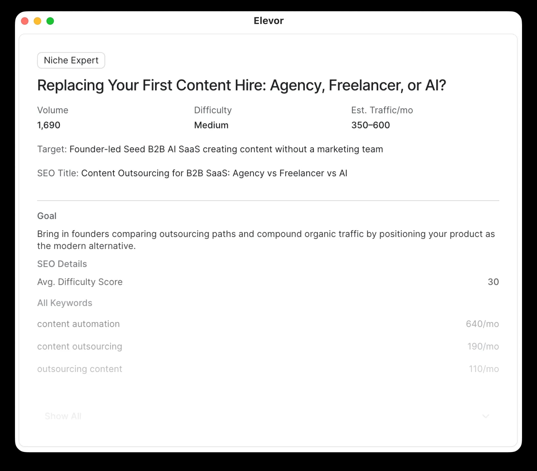 Optimized for discoverability